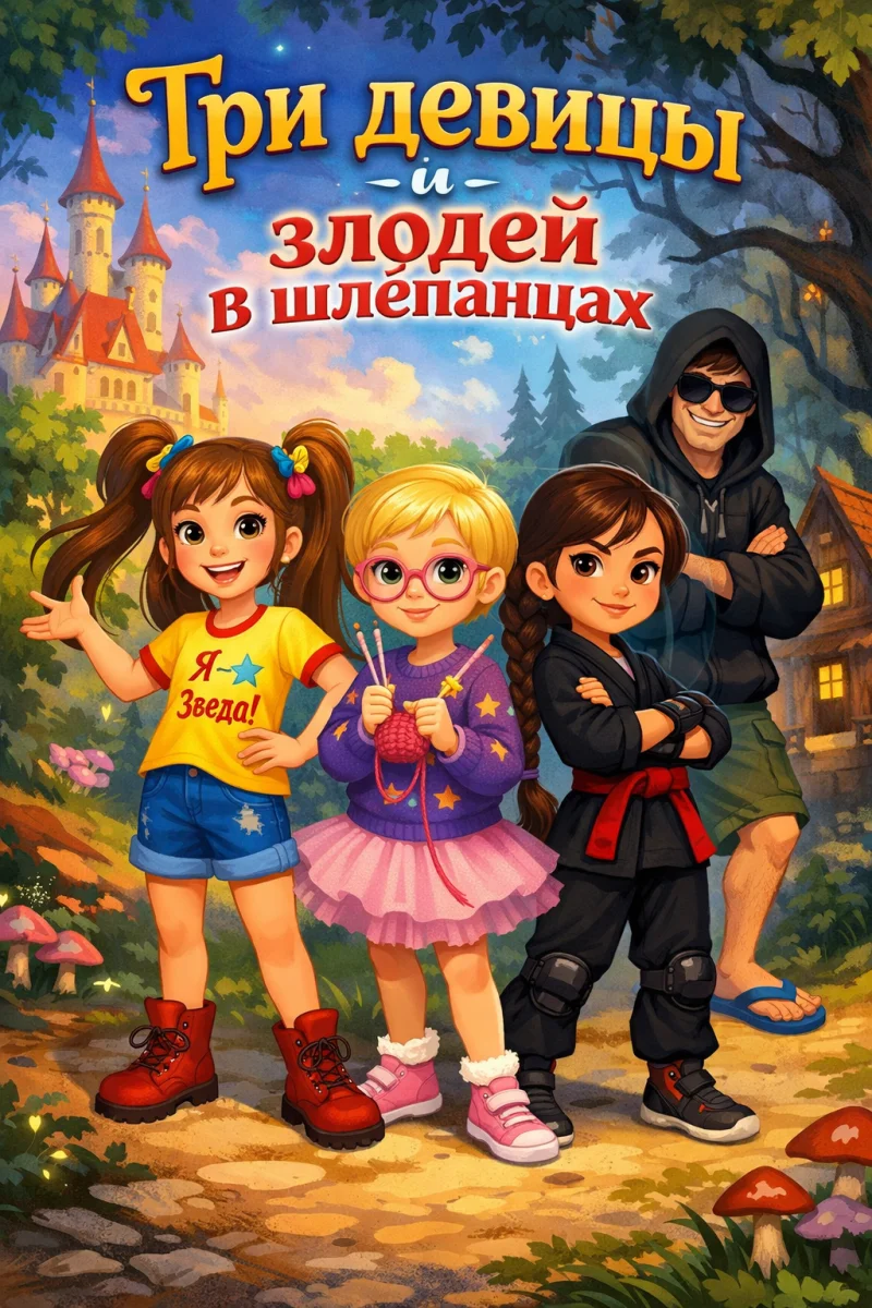 «Три девицы и злодей в шлёпанцах»