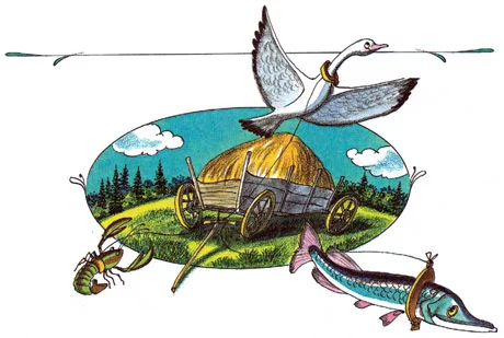 Лебедь, рак и щука