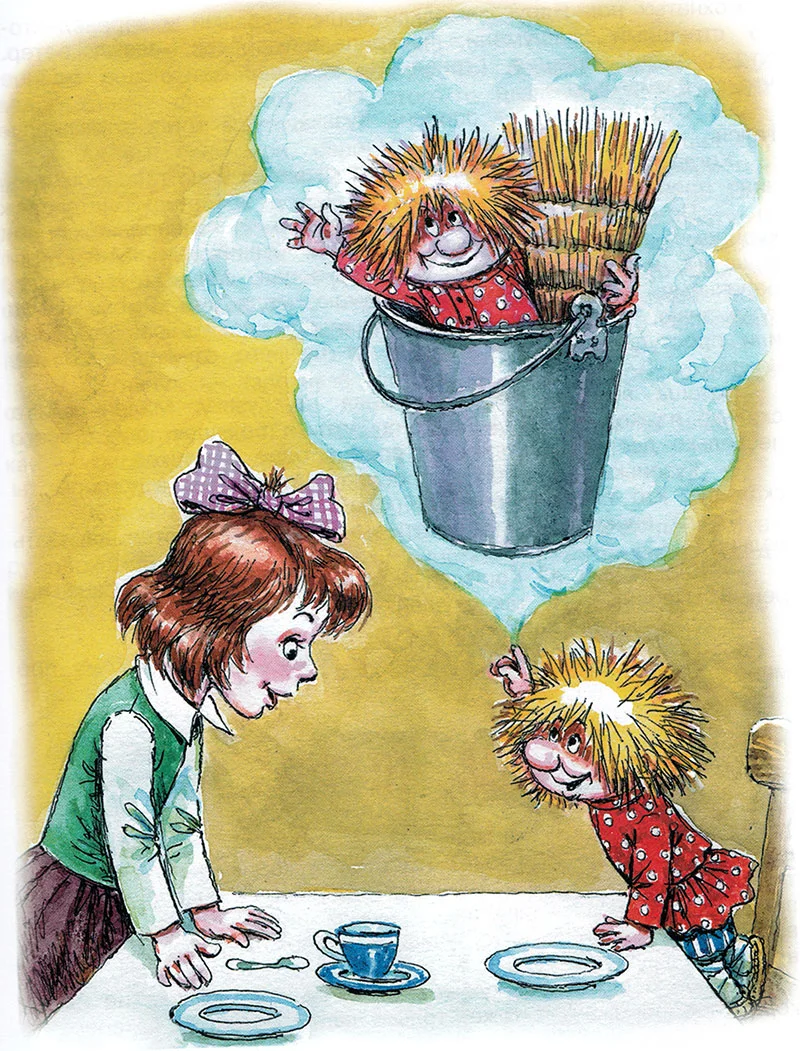 Кузька разговаривает с Наташей