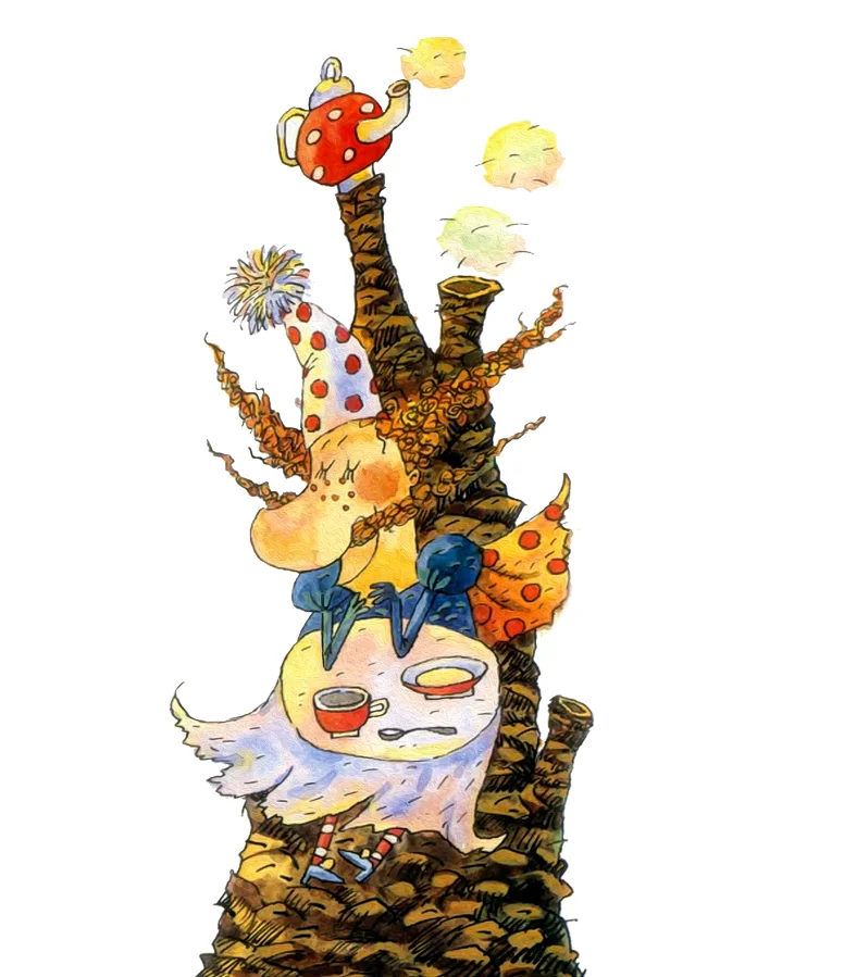 Волшебник с чашкой чая