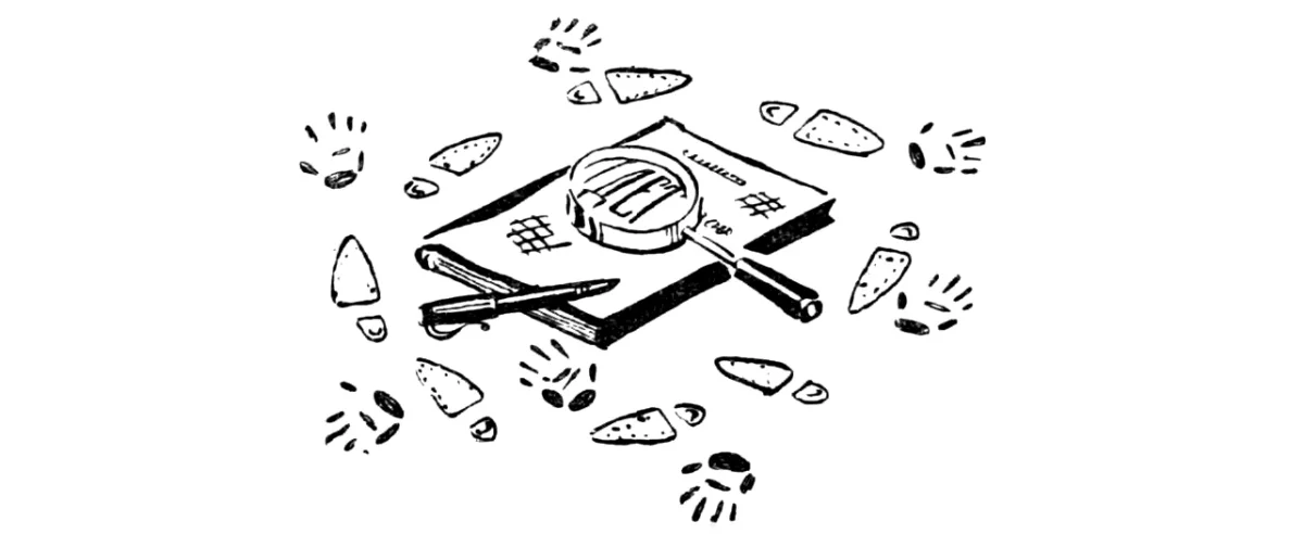 Книга с лупой