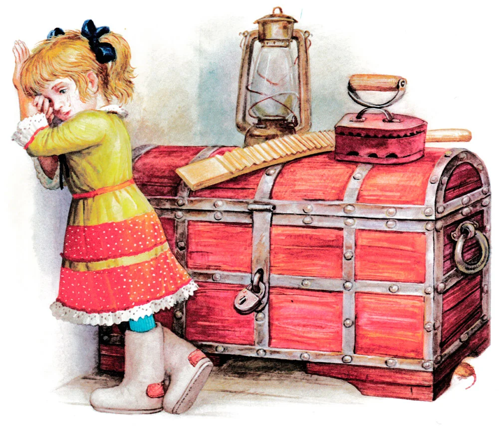 Девочка плачет