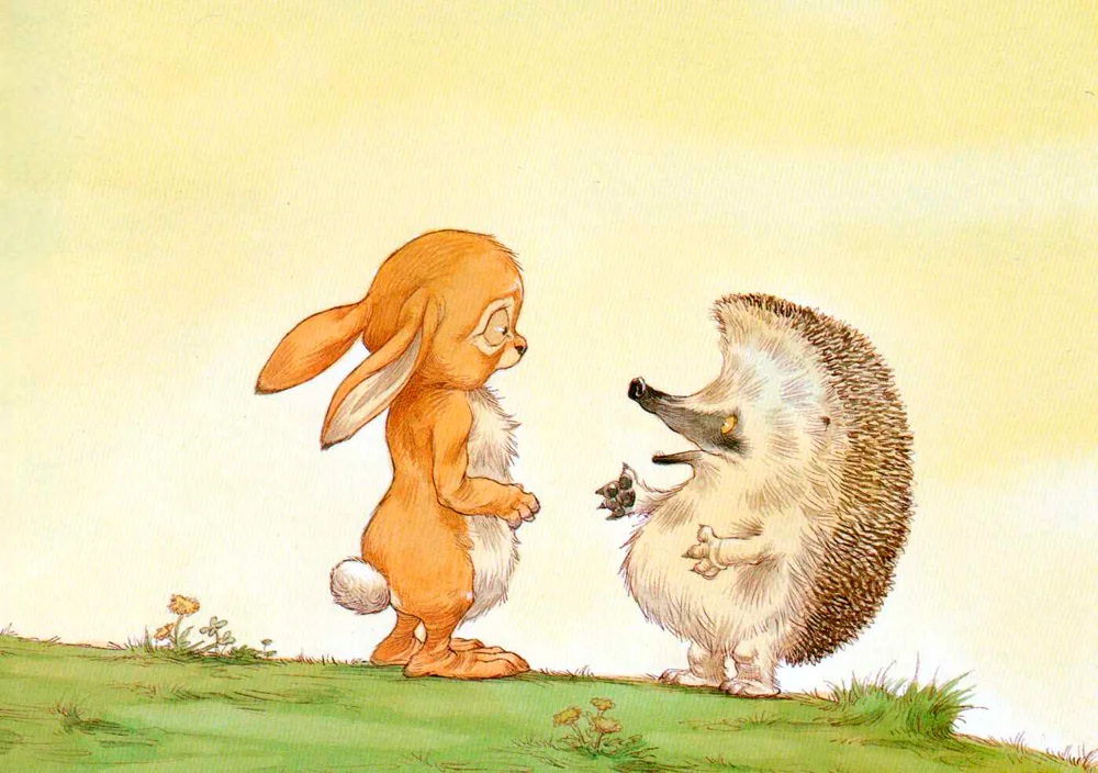Кролик и Ежик прощаются