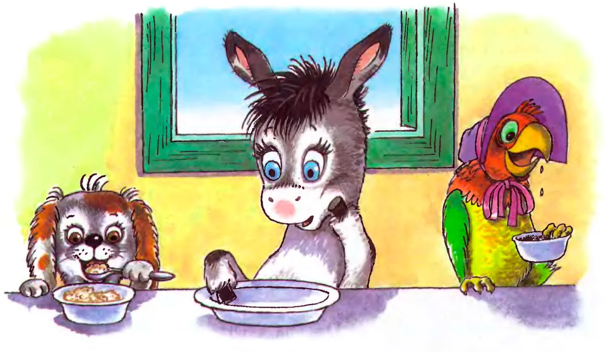 Мафин с пустой тарелкой