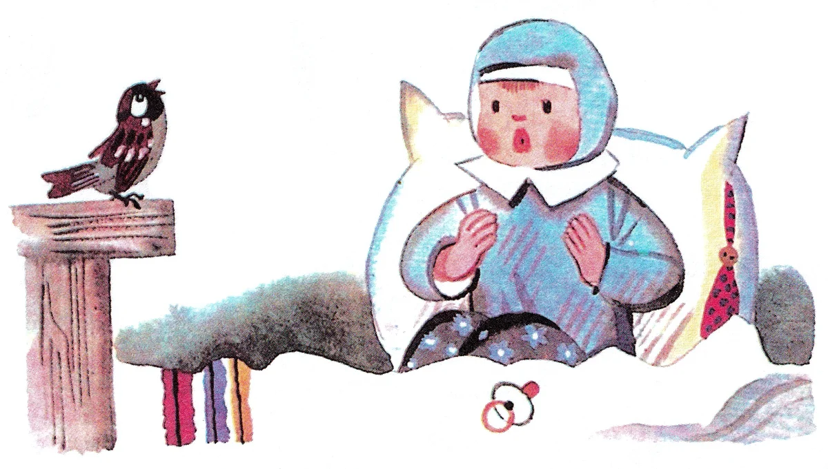 Ребенок и воробей