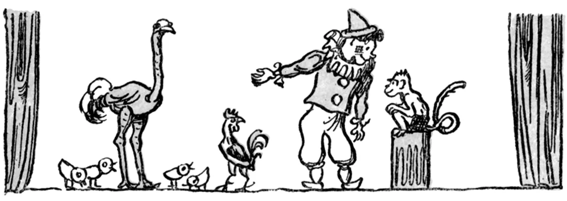 Обезьянка с птицами