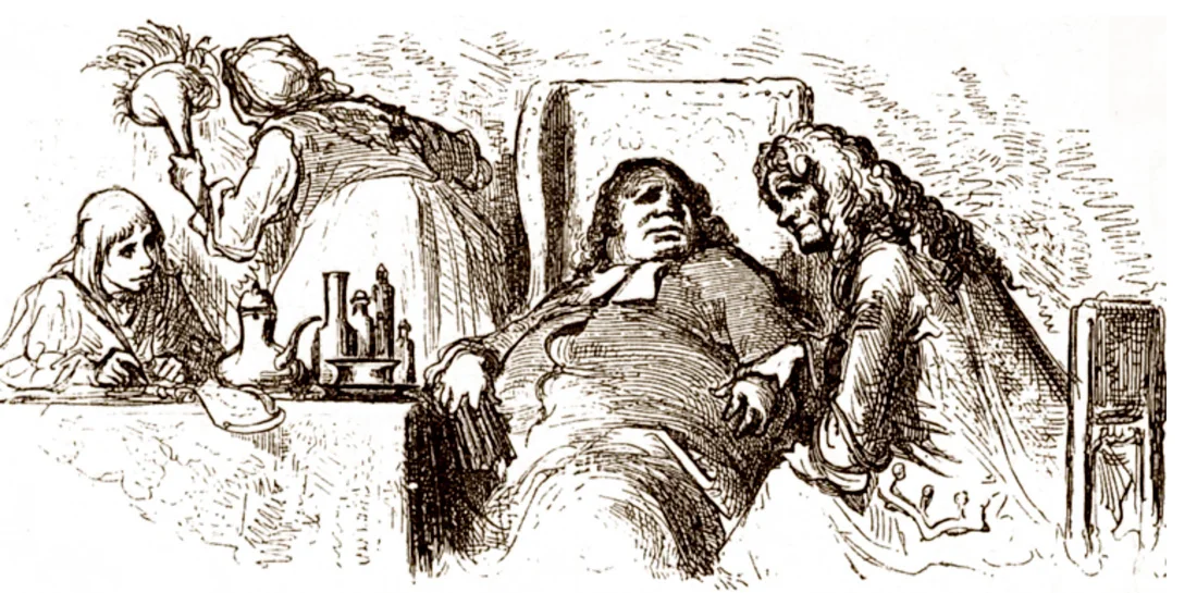 Мужчина лежит