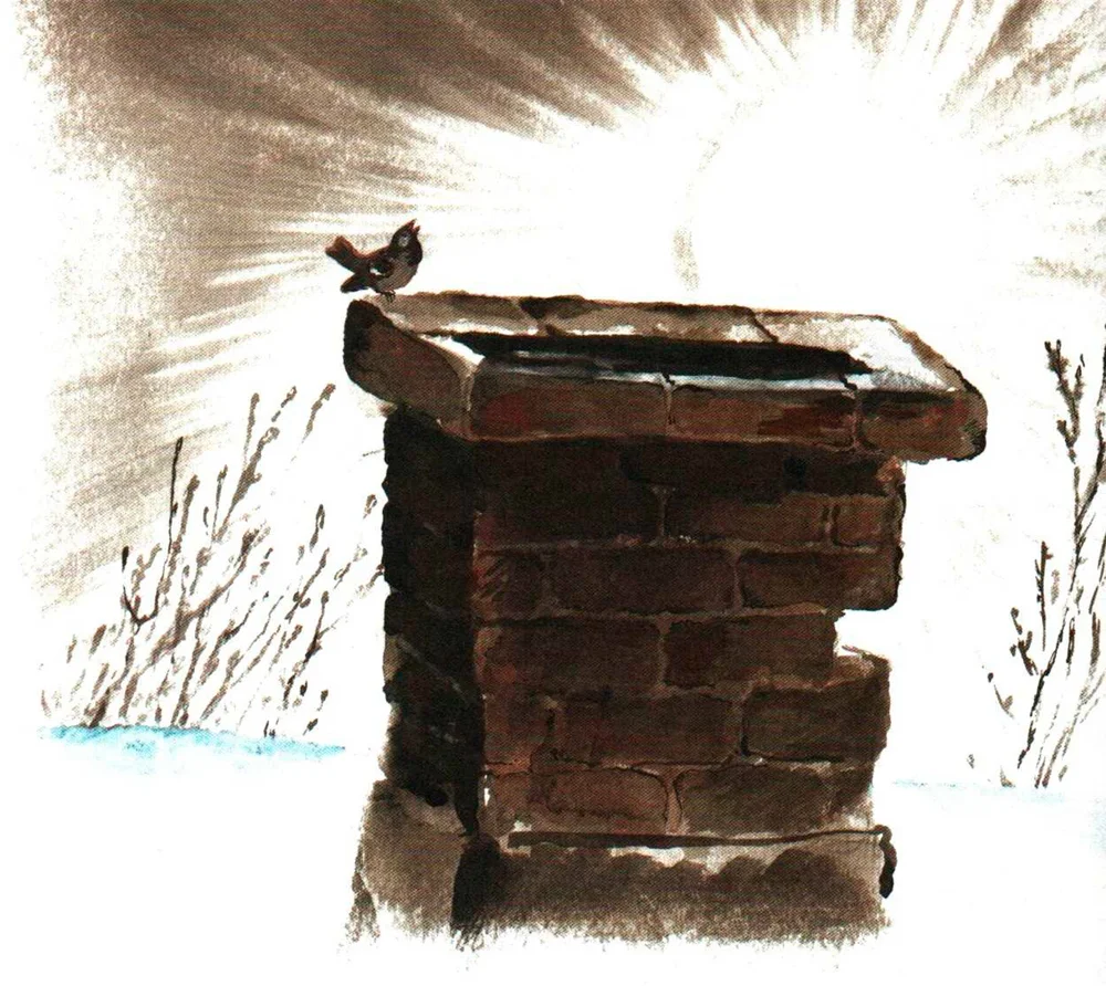 Воробей на трубе