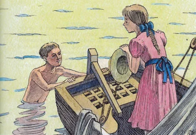 Лодка села на мель