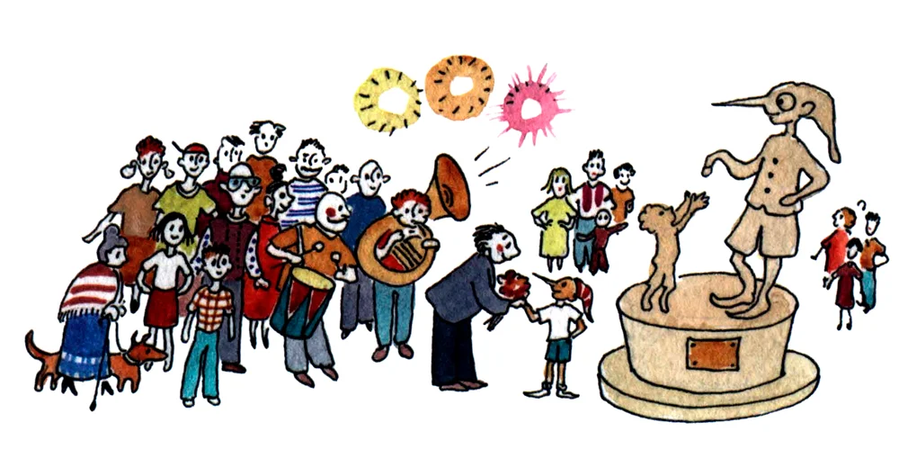 Памятник Буратино