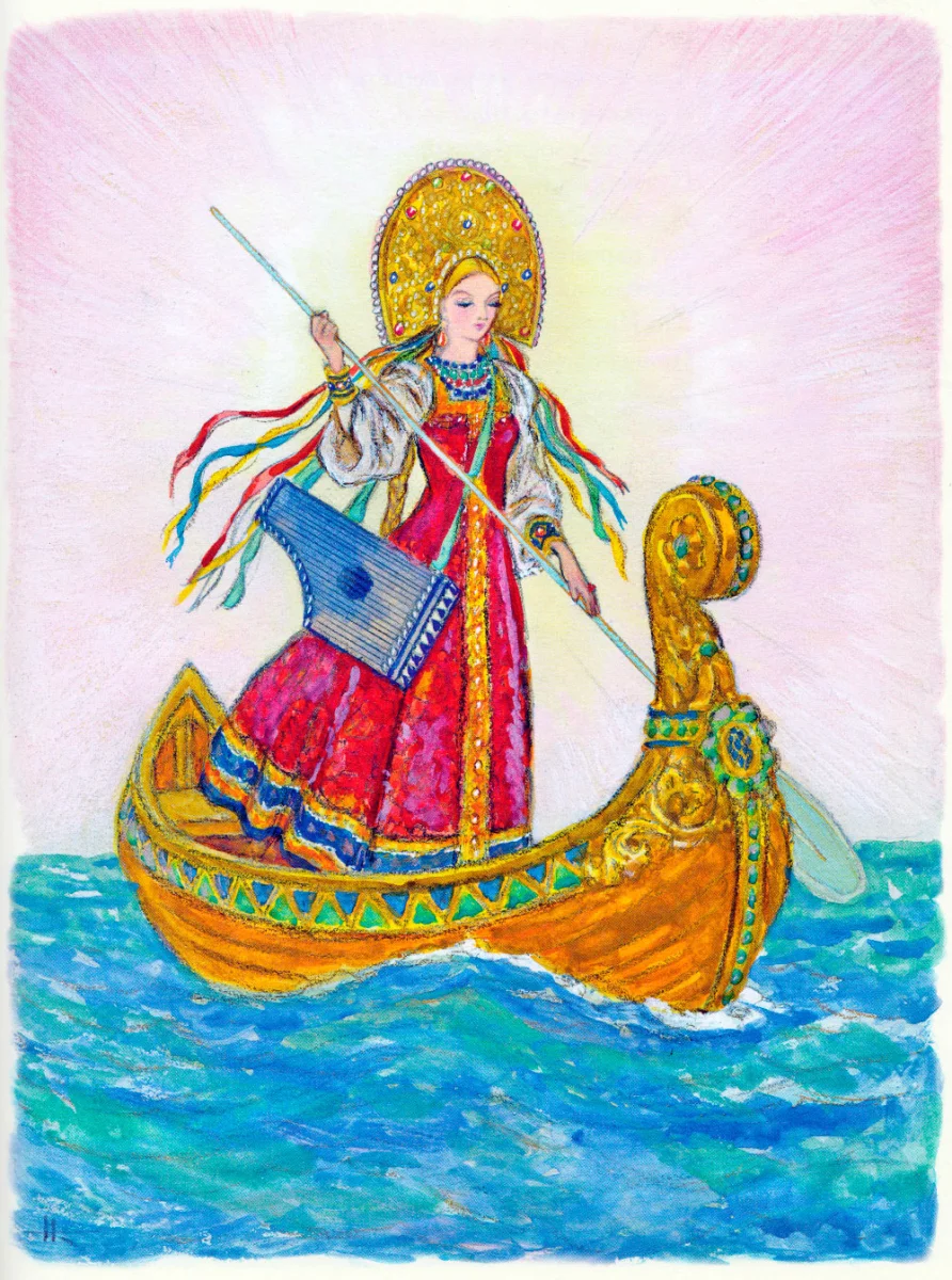 Царь-девица по морю плывет