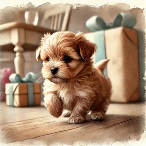 Подарили собаку