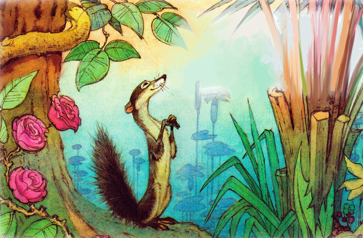 Мангуст в саду