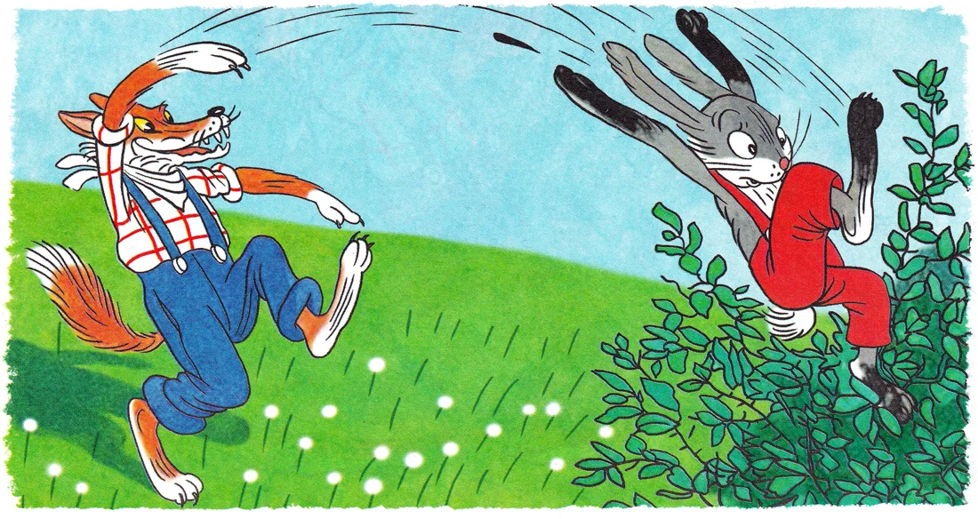 Лис кидает Кролика