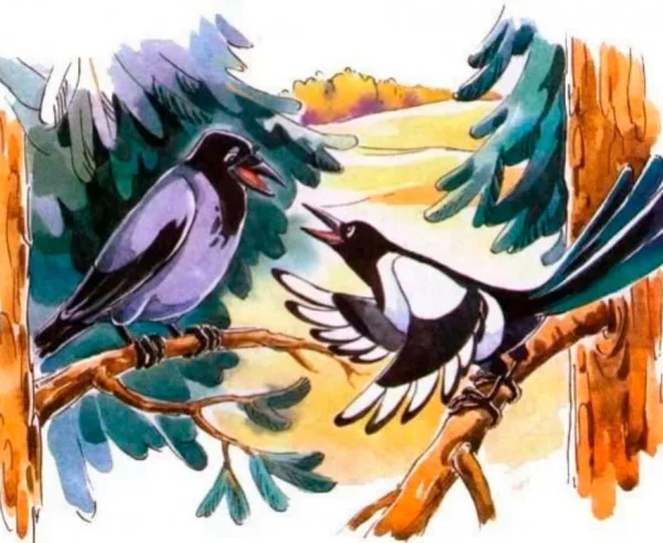 Ворон и сорока