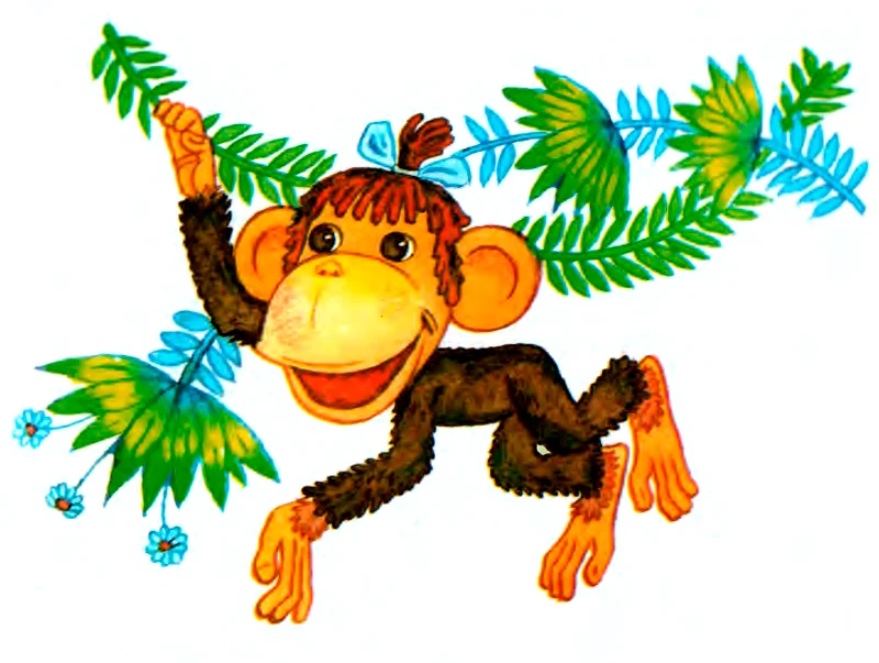 Мартышка на ветке