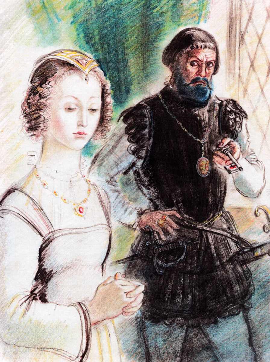 Синяя Борода держит ключ