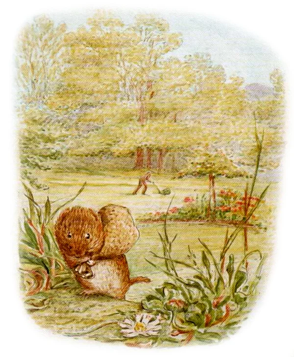 Мышонок несет мешок