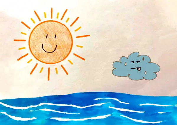 Солнце и туча