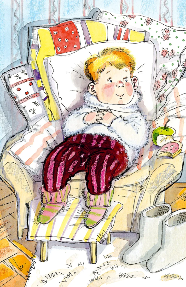 Мальчик с валенками