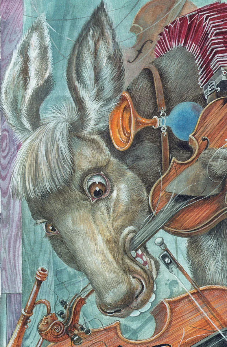 Осел со скрипкой