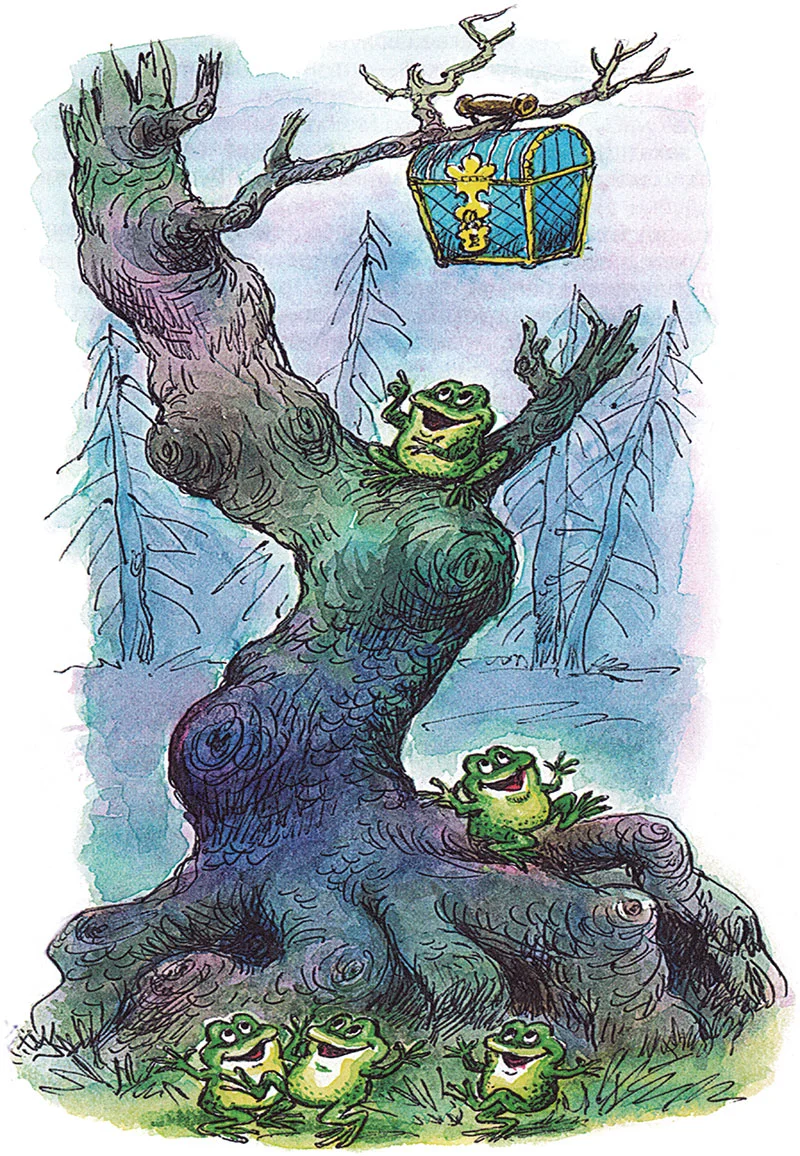 Лягушки нашли сундучок