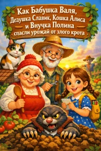 «Как Бабушка Валя, Дедушка Славик, Кошка Алиса и Внучка Полина спасли урожай от злого крота»