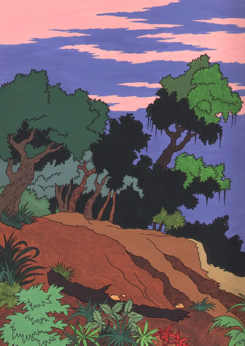 Закатный пейзаж