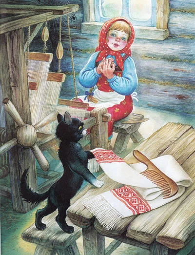 Кот и девочка