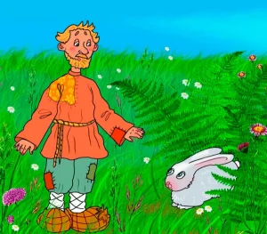 Мужик и заяц