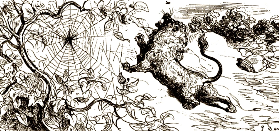 Лев и паутина