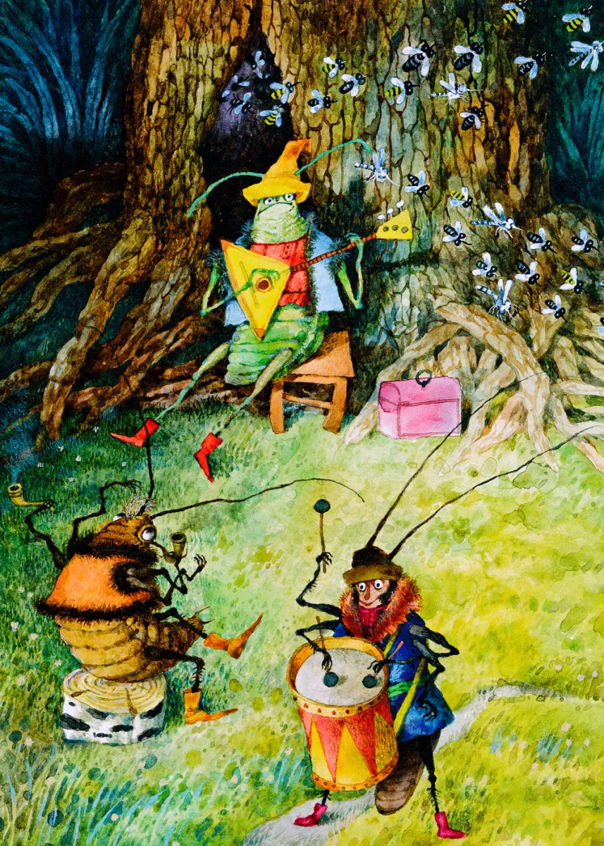 Сверчок, таракан и клоп