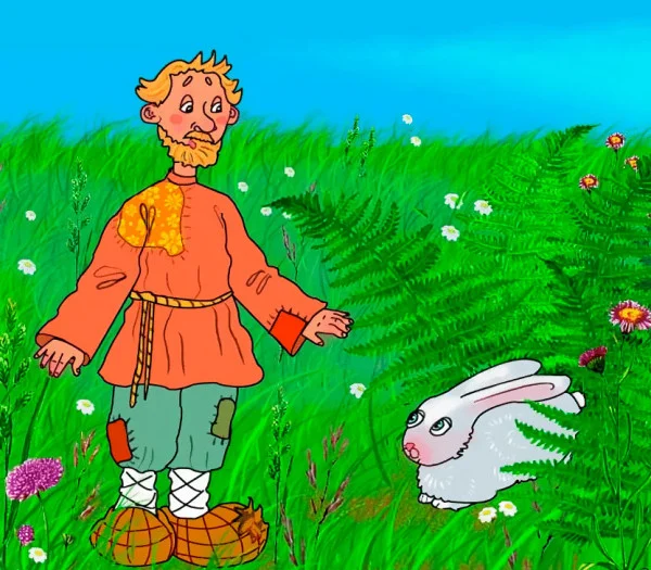 Мужик и заяц