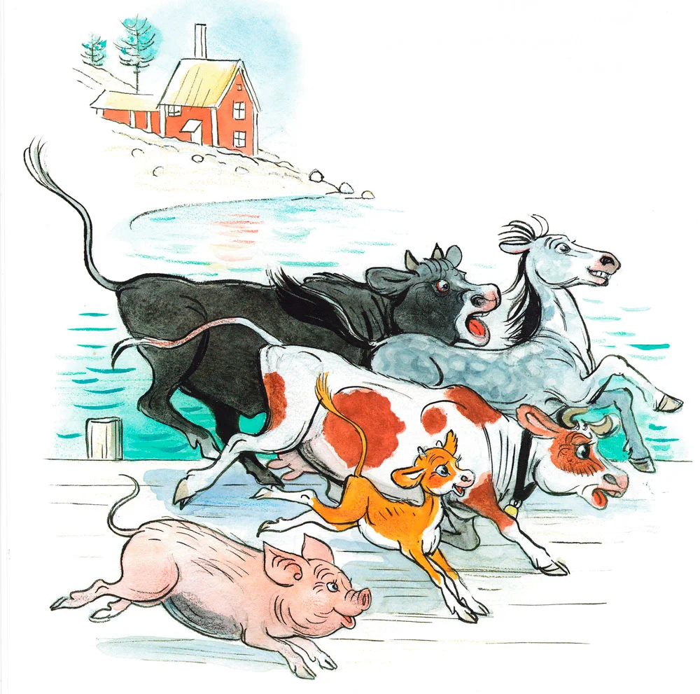 Животные бегут