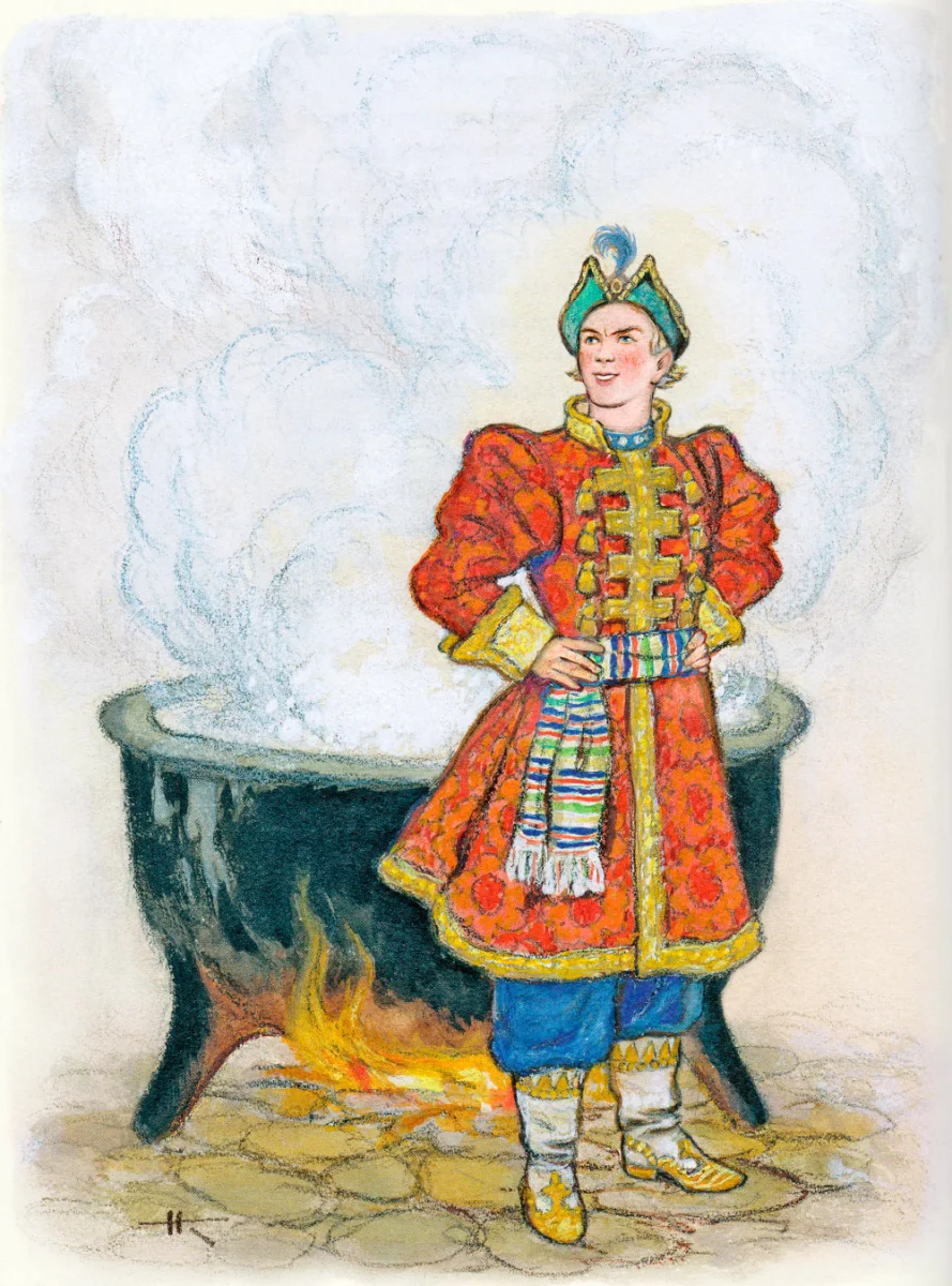 Иван в красивом платье