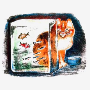 Кот и рыбки