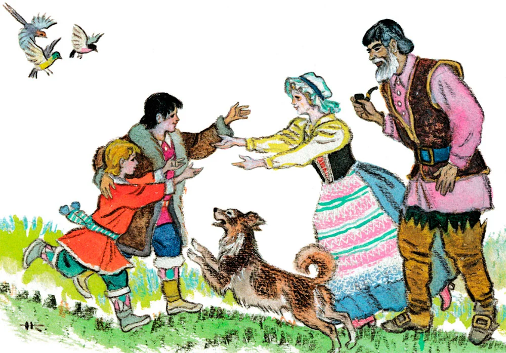 Родители встречают детей