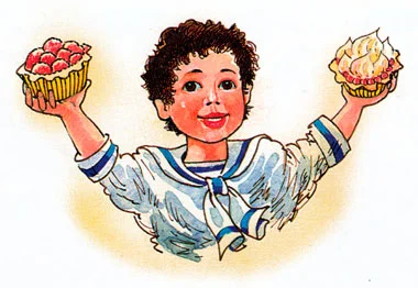 Мальчик с пирожными