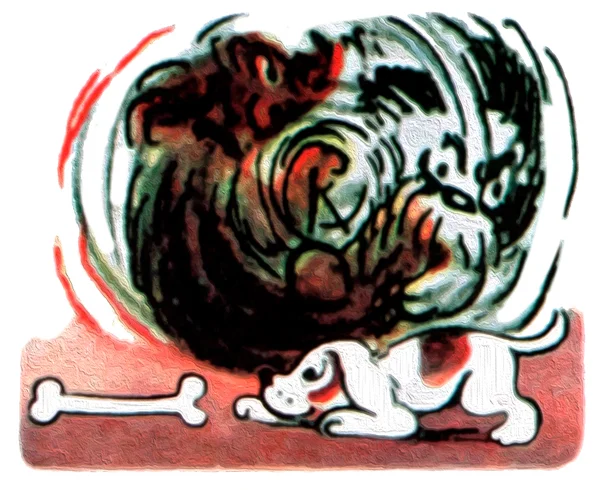 Драка двух собак