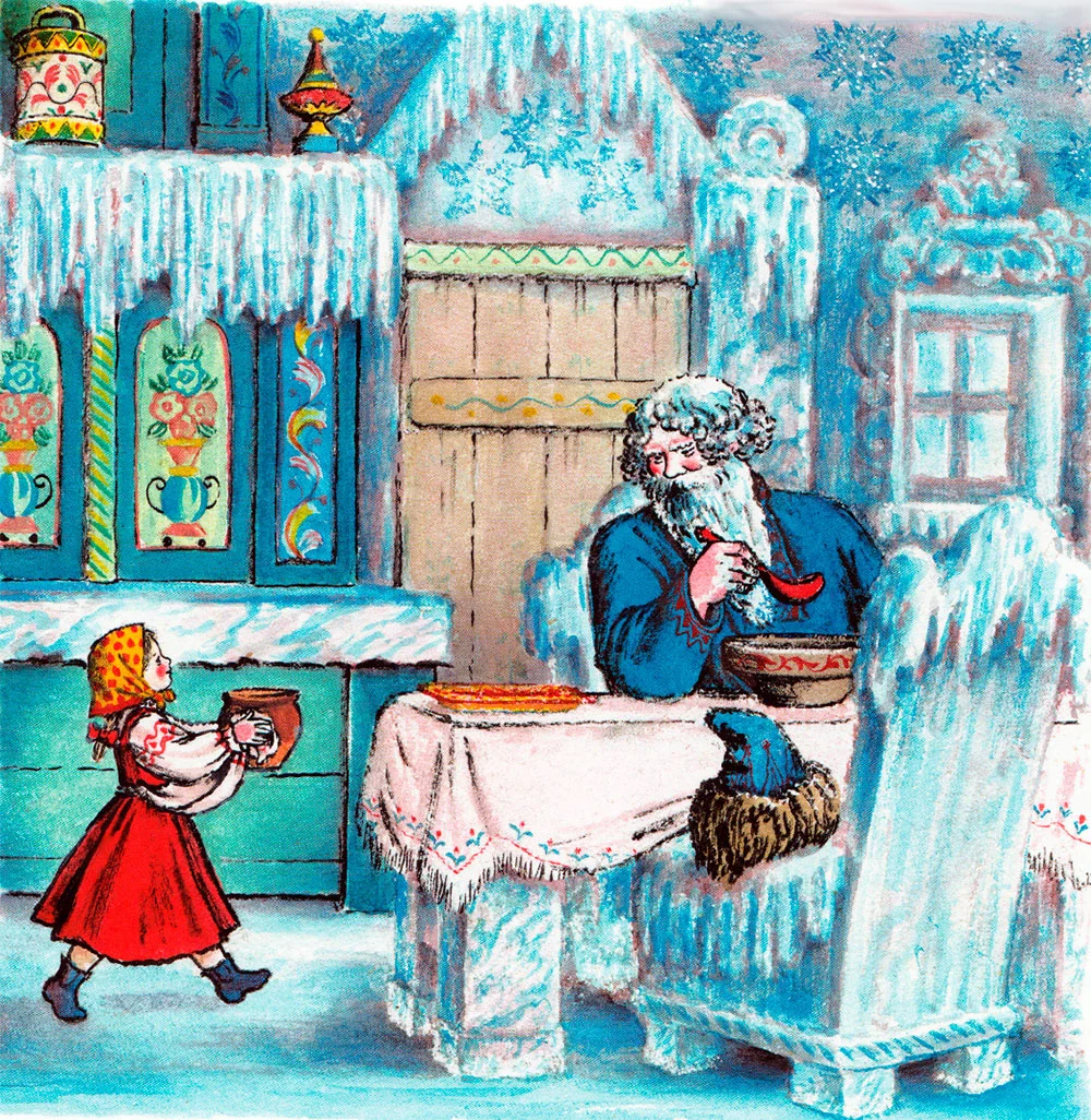 Обед за столом