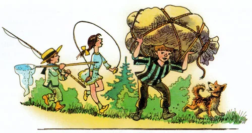 Дети отправились в путешествие