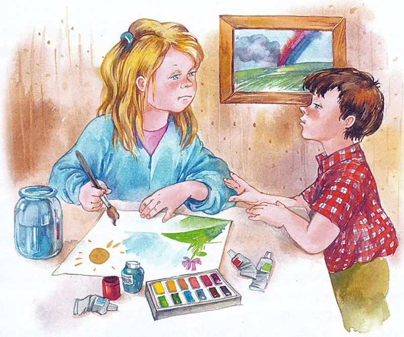 Павлик и сестра