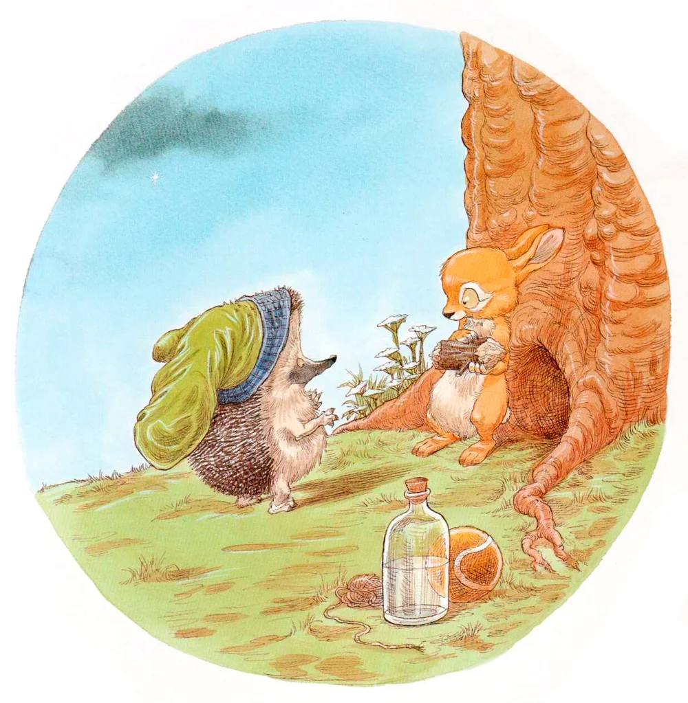 Ежик и Кролик прощаются