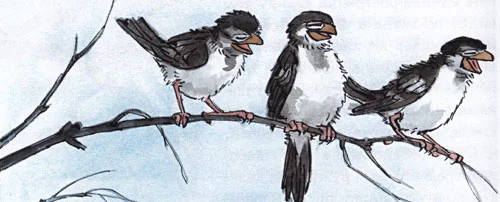 Воробьи смеются