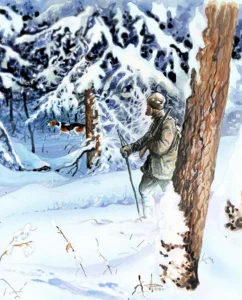 Охотник и собаки