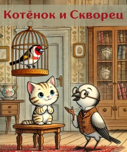 Котёнок и Скворец