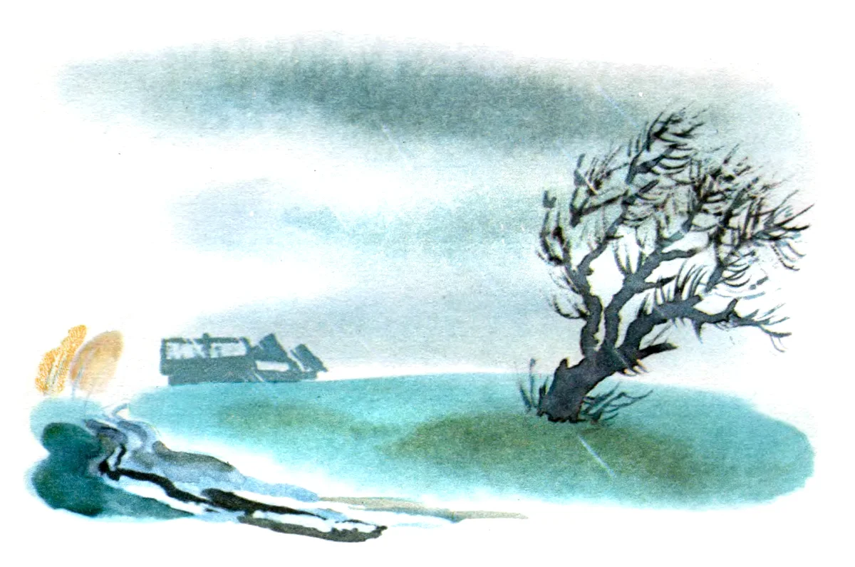 Дерево на ветру