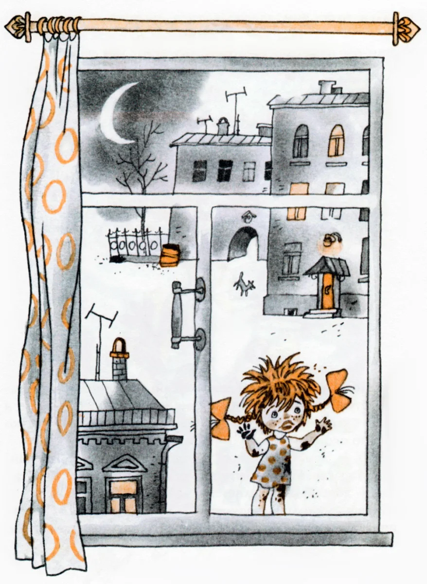 Фенька за окном