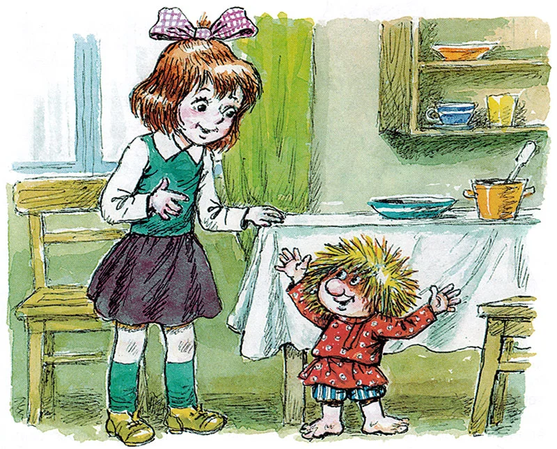 Кузька рассказывает Наташе про друзей