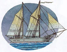 Парусник в море